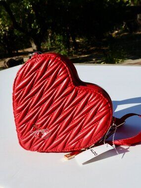 NWT Aldo Red Heart Crossbody Purse